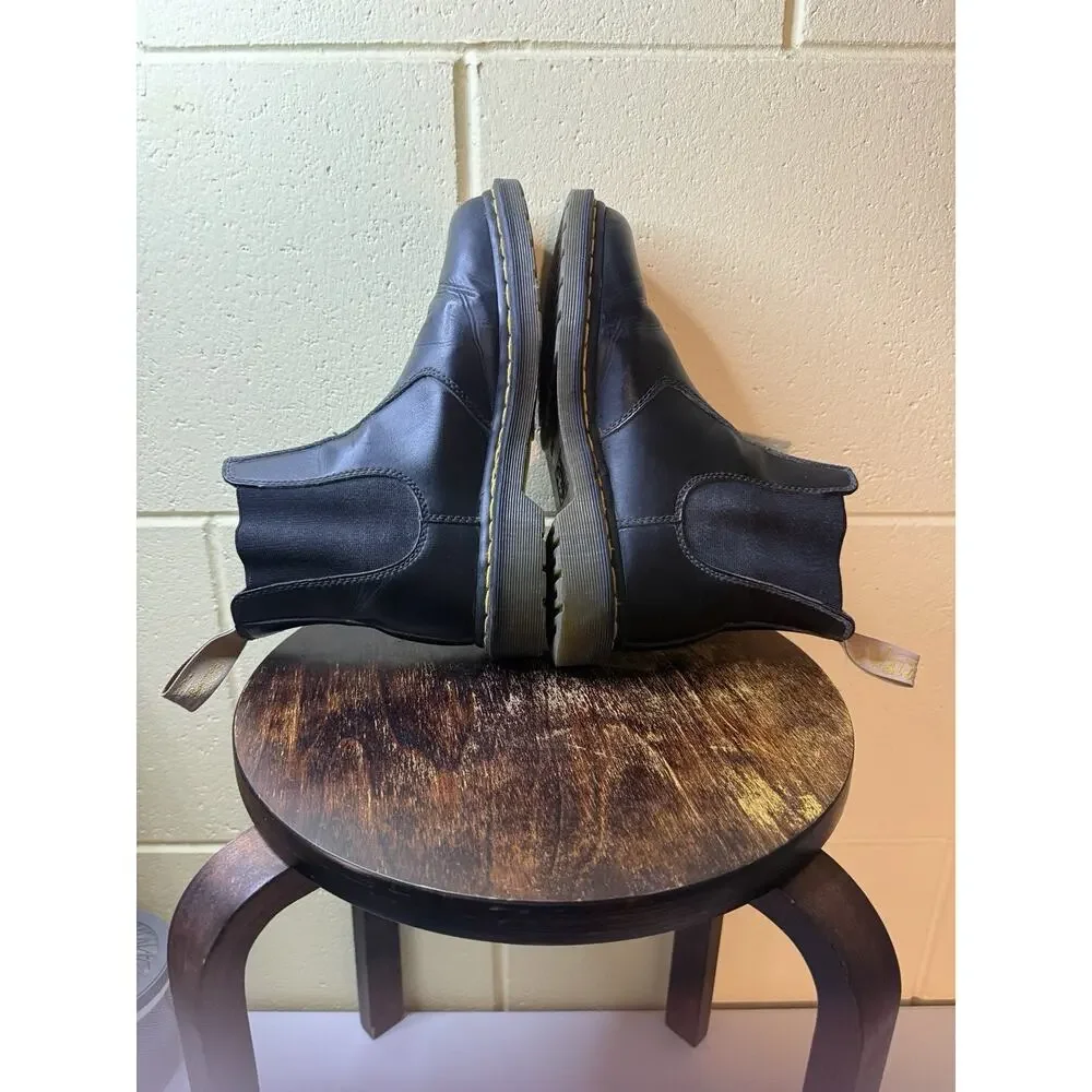 Dr Martens 2976 Bex Chelsea Boot Mens US 7 W 8 Soft Toe Work Black Leather Ankle
